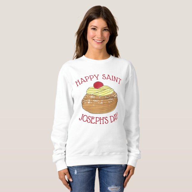 Sweatshirt Joyeux Saint Joseph's Day Pâtisserie italienne Zep (Devant entier)