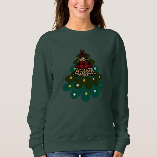 Sweatshirt Joyeux sapin de Noël (Devant)