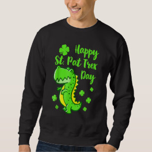 Sweatshirt Joyeux St Pat Trex Day Dinosaur Funny St patrick