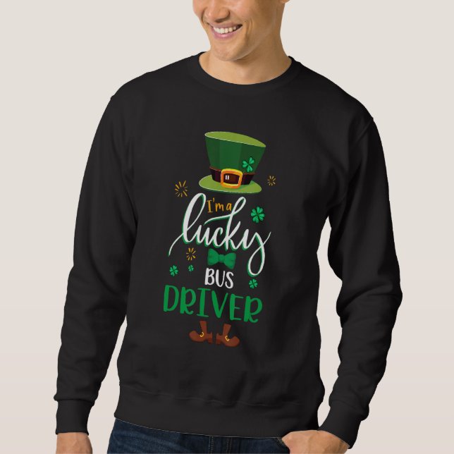 Sweatshirt Joyeux St Patrick S Day Leprechaun Je Suis Un Luck (Devant)