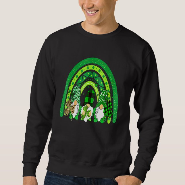 Sweatshirt Joyeux St Patrick S Jour Gnomes Rainbow Lucky Clov (Devant)