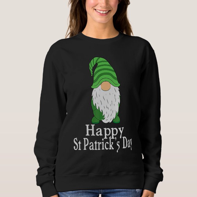 Sweatshirt Joyeux St Patrick's Day Gnome Saint Irish Patrick (Devant)