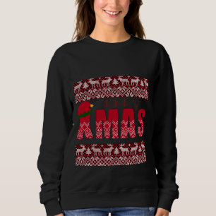 Sweatshirt Joyeux tricot de Noël tendance Élégant
