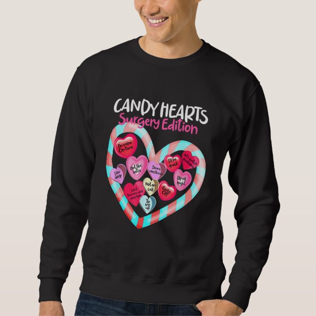 Sweatshirt Joyeux Valentines Jour Anesthésie Conception Pour  (Devant)