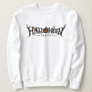 Sweatshirt Joyeux visage citrouille d'Halloween effrayant