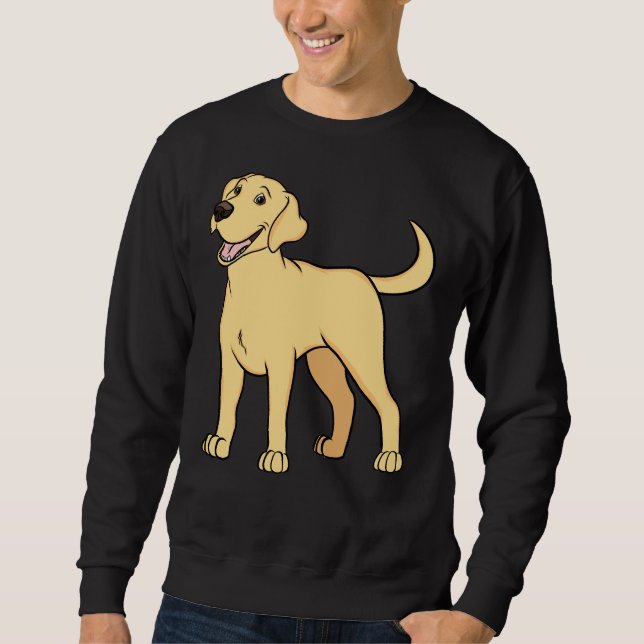 Sweatshirt Joyeux Yellow Labrador (Devant)