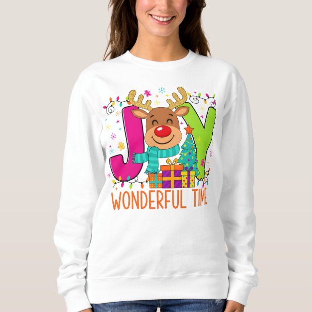 Sweatshirt "JOYful Vibes & Christmas Magic" (Devant)