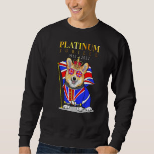 Sweatshirt Jubilé de platine de la reine britannique Union Ja