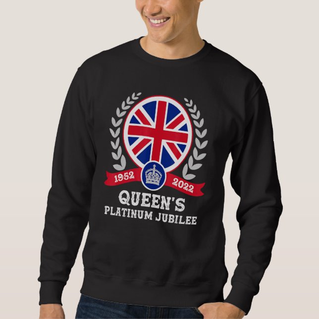Sweatshirt Jubilé de platine Monarchie de la reine britanniqu (Devant)