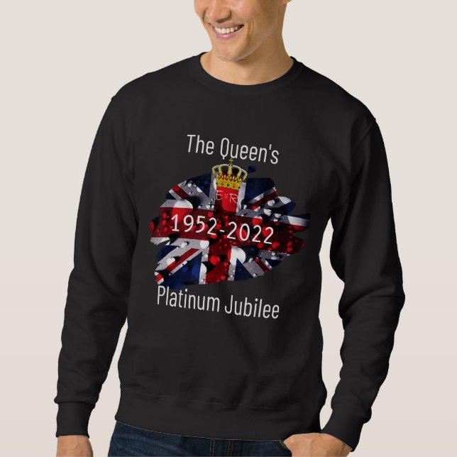 Sweatshirt Jubilé de platine Queen's Union Jack Party tenue 1 (Devant)