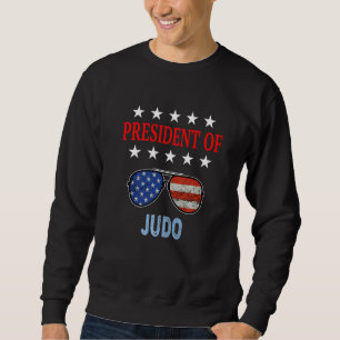 Sweatshirt Judo Accessoires Usa Drapeau Judo Dit