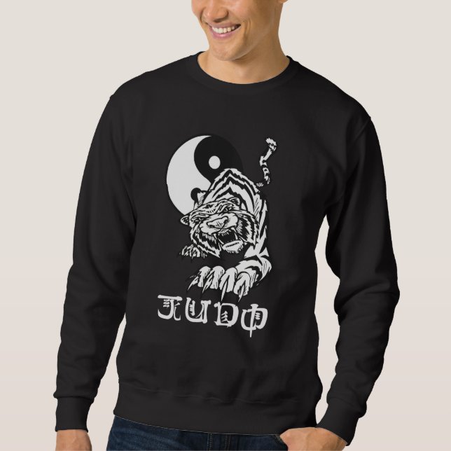 Sweatshirt Judo Yin Yang Tiger (Devant)