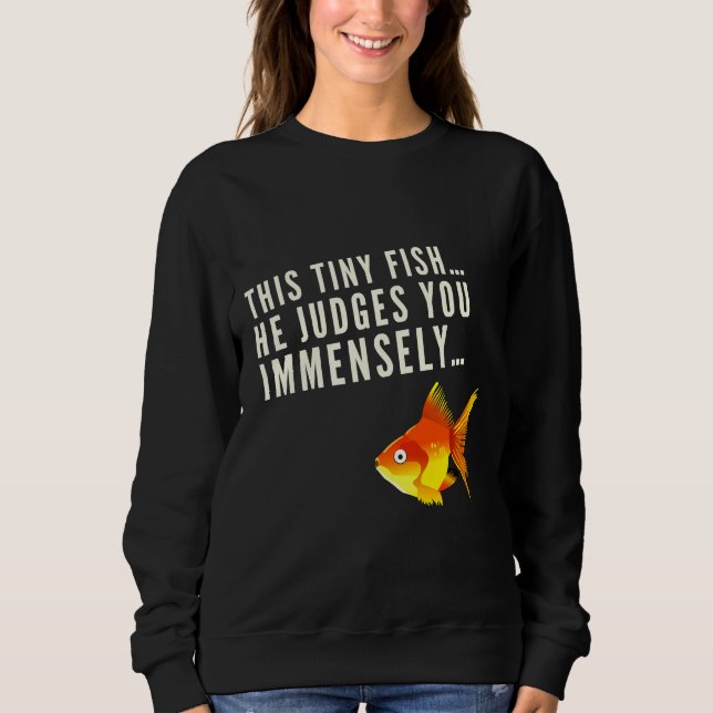 Sweatshirt Jugement du poisson (Devant)