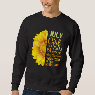 Sweatshirt Juillet Fille 2003 19 Ans D'Être Sunshine Mixé A
