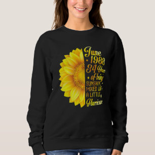 Sweatshirt Juin 1988 Tournesol 34 Ans Mélangé