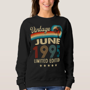 Sweatshirt Juin 1995 27e anniversaire Vintage
