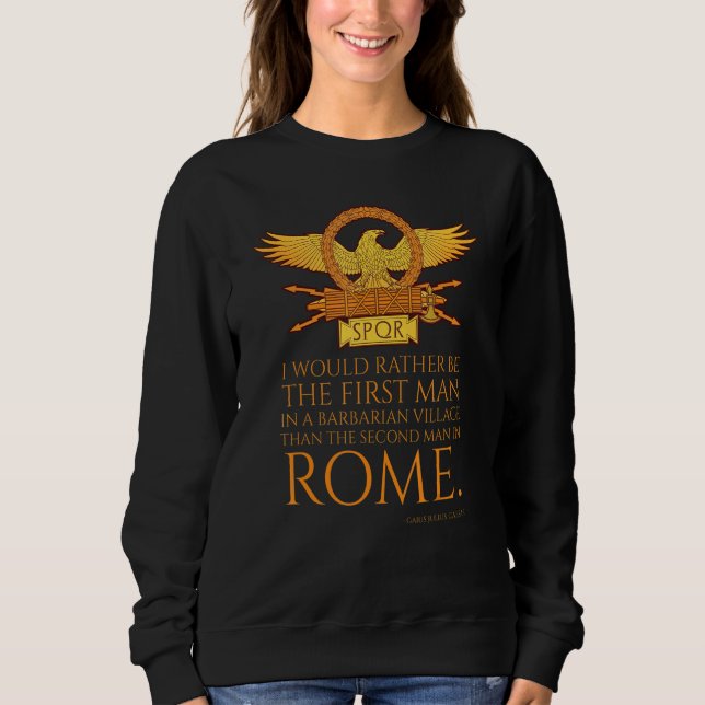 Sweatshirt Julius César Cite Roman Eagle Ancien Romain (Devant)