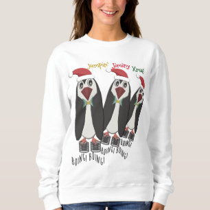 Sweatshirt Jumping Jiminy Noël - Pingouins amusants