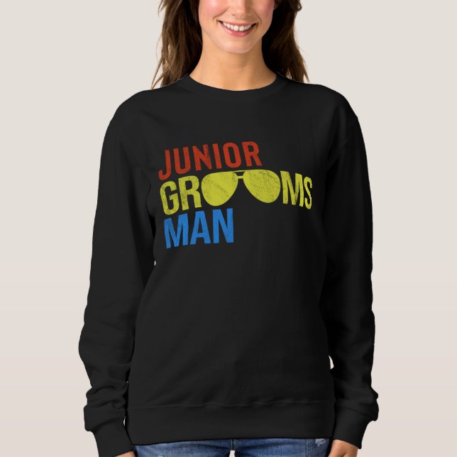 Sweatshirt Junior Groomsman Boys Bridal Party (Devant)