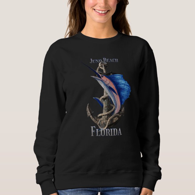 Sweatshirt Juno Beach Floride Espadon Marlin Pêche Océane (Devant)