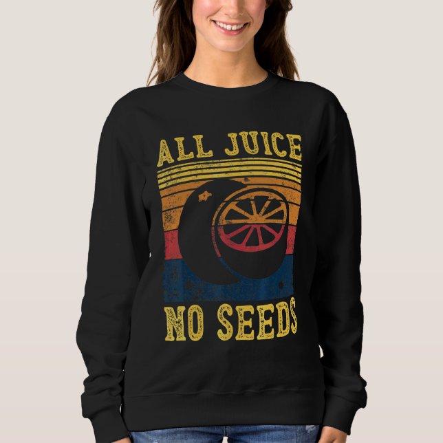 Sweatshirt Jus 100 sans pépins Vasectomie Hommes (Devant)