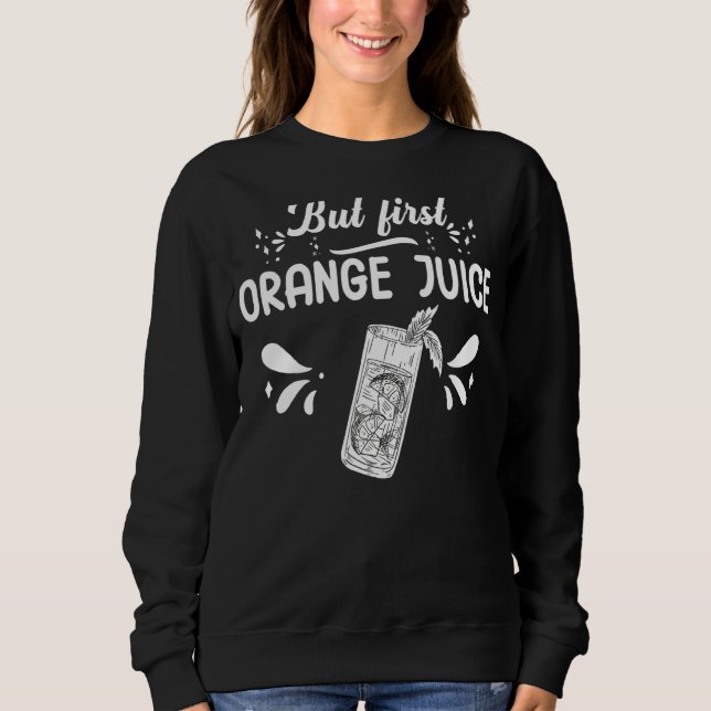 Sweatshirt Jus De Machine À Jus D'Orange Boire Mix Fraîche (Devant)