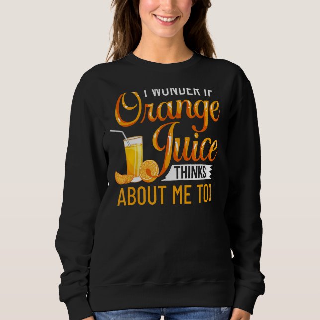 Sweatshirt Jus De Machine À Jus D'Orange Boire Mix Fraîche (Devant)