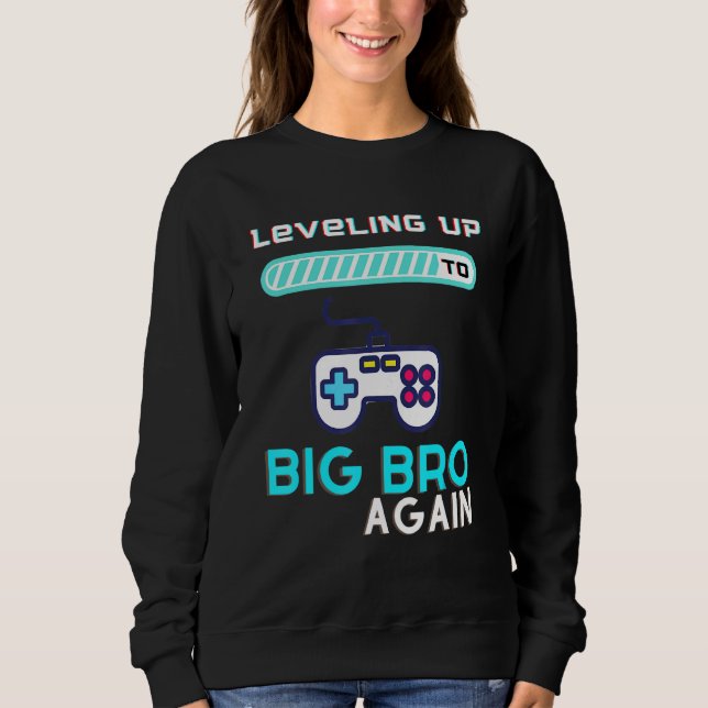 Sweatshirt Jusqu'À Big Bro De Nouveau Futur Frère (Devant)