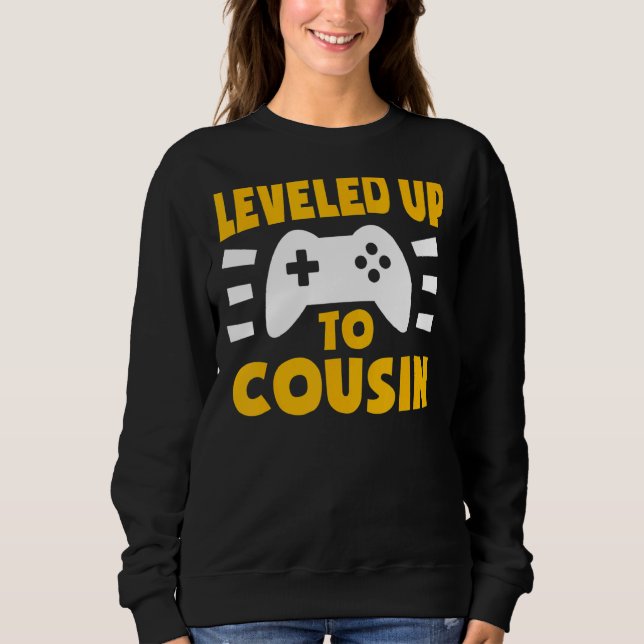 Sweatshirt Jusqu'À La Faire-part De Grossesse De Gamer Cousin (Devant)