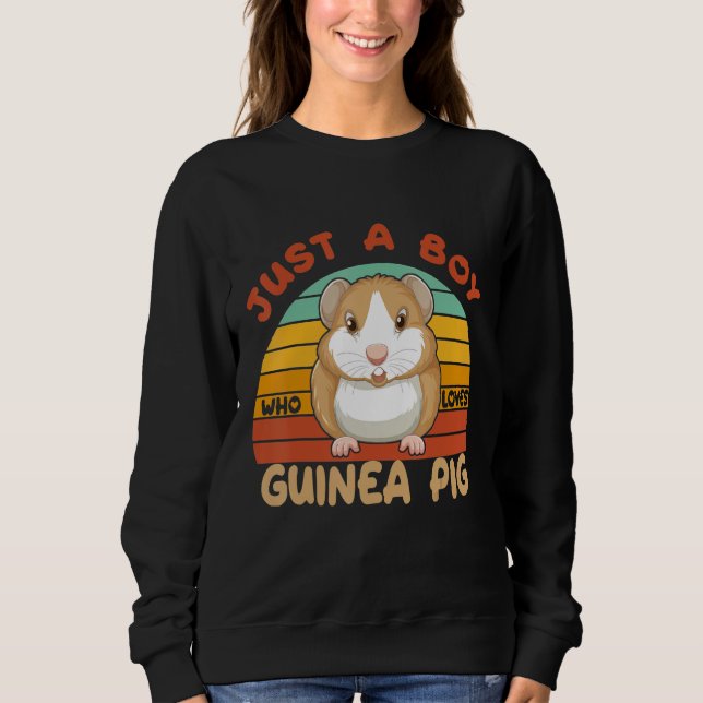 Sweatshirt Just A Boy Who Loves guinea Pig Wild Guinea Pigs G (Devant)