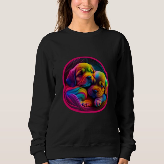 Sweatshirt Just A Girl Who Loves Dogs Cute Labrador Retriever (Devant)