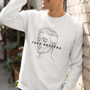 Sweatshirt Just Breathe Sweat-shirt blanc Ligne épurée