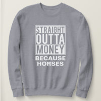Juste En Dehors De L'Argent Drôle Cheval Equestre