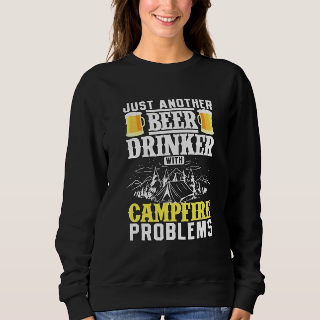 Sweatshirt Juste Un Autre Buveur De Bières Avec Des Problèmes (Devant)