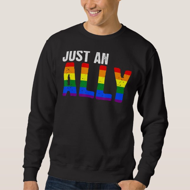 Sweatshirt Juste Un Gay pride Allié Lgbt 1 (Devant)