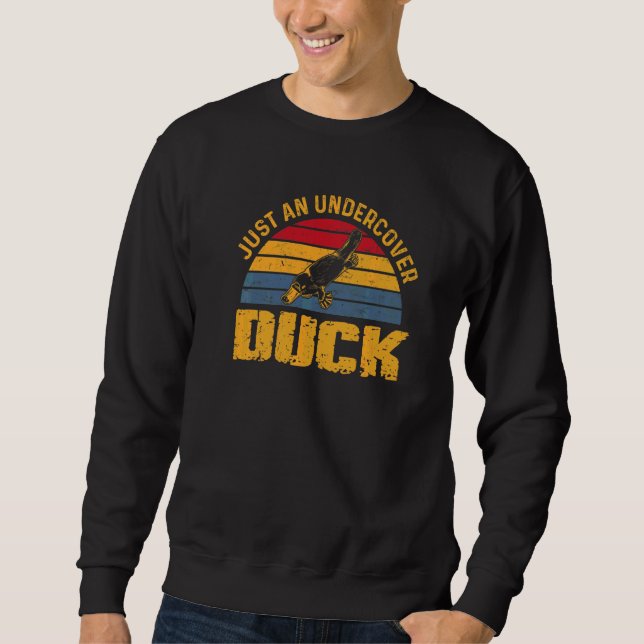 Sweatshirt Juste Une Citation De Canard Inaccessible Pour Un  (Devant)
