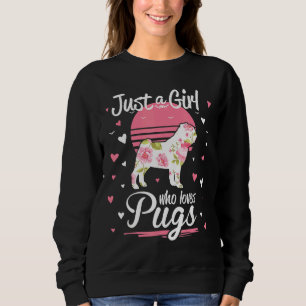 Sweatshirt Juste Une Fille Qui Aime Carlins Chien Pet Amateur