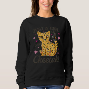 Sweatshirt Juste une fille qui aime Cheetahs Femmes Cheetah C