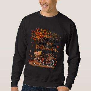 Sweatshirt Juste Une Fille Qui Aime Chute Citrouille Rottie C