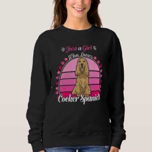 Sweatshirt Juste une fille qui aime cocker spaniel chien mign