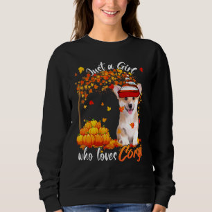 Sweatshirt Juste Une Fille Qui Aime Corgi Chien Thanksgiving