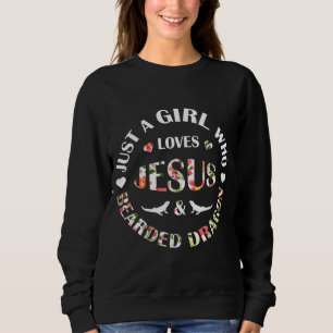 Sweatshirt Juste Une Fille Qui Aime Jésus Et Les Cos De Drago