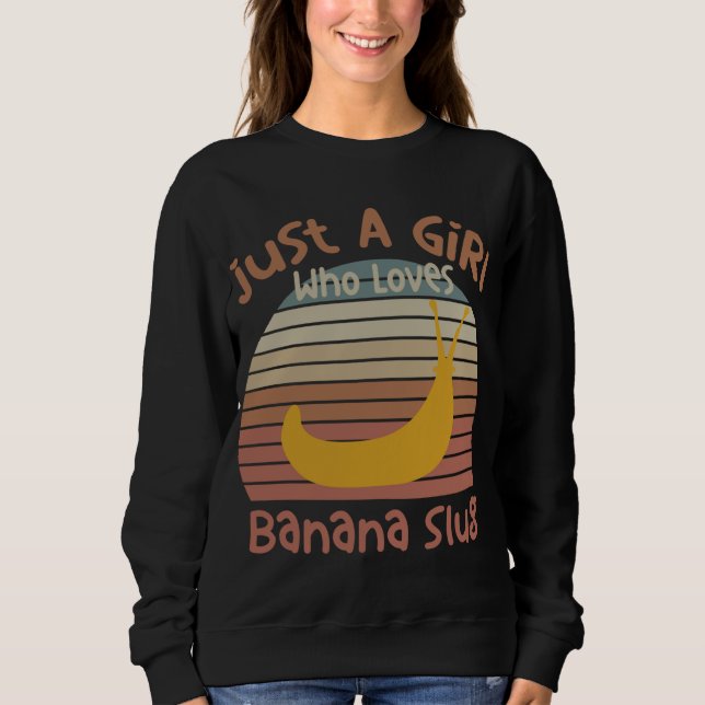 Sweatshirt Juste Une Fille Qui Aime La Banane Boues Banana Bo (Devant)