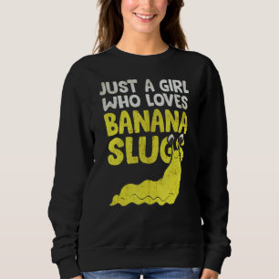 Sweatshirt Juste Une Fille Qui Aime La Banane Slugs Vintage