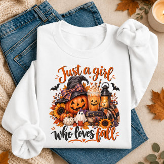 Sweatshirt Juste Une Fille Qui Aime La Citrouille Spice D'aut