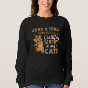 Sweatshirt Juste Une Fille Qui Aime La Musique De Pays Et Les