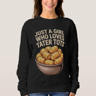Sweatshirt Juste une fille qui aime la nourriture amusante Ta