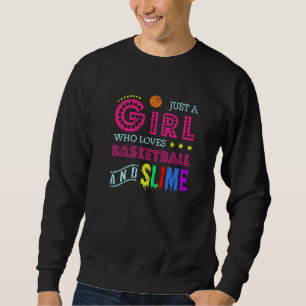 Sweatshirt Juste Une Fille Qui Aime Le Basket-Ball Et Le Spor
