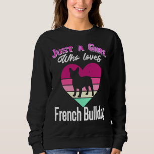 Sweatshirt Juste une fille qui aime le taureau français