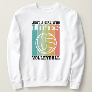 Sweatshirt Juste une fille qui aime le volleyball